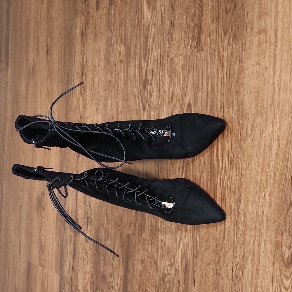 SOLD!!!! Lace up booties 👢